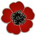 Poppy Flower Lapel Pin